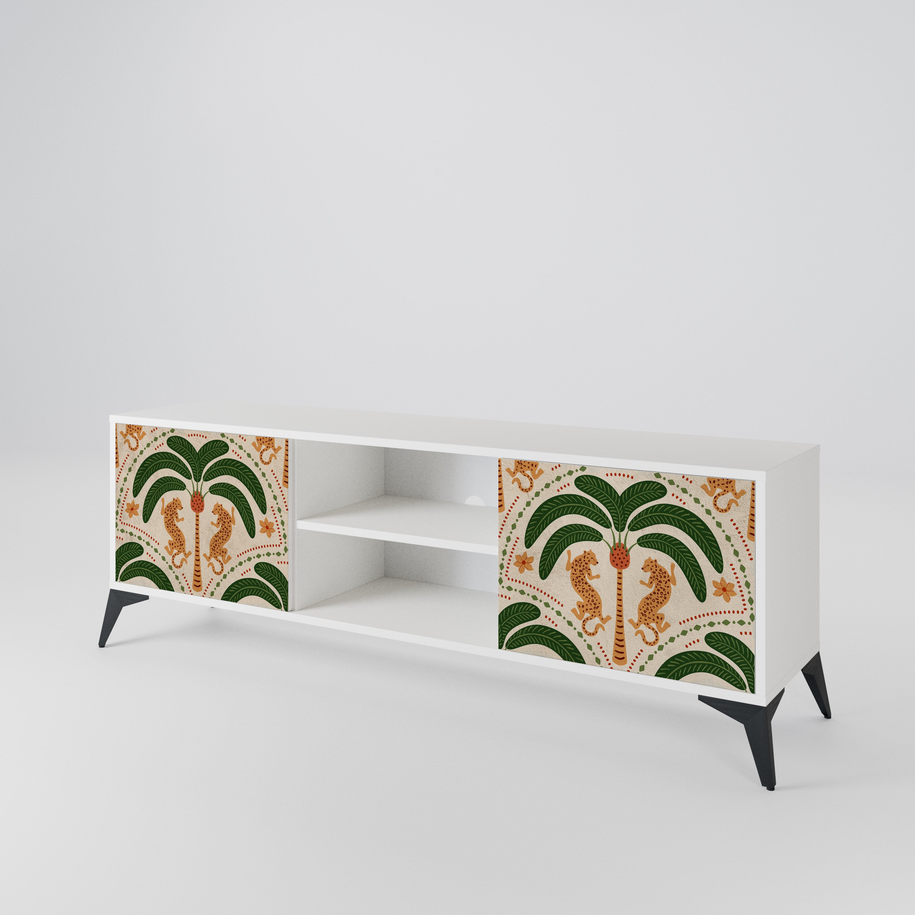 DANCING PREDATORS Mueble de TV de 2 Puertas