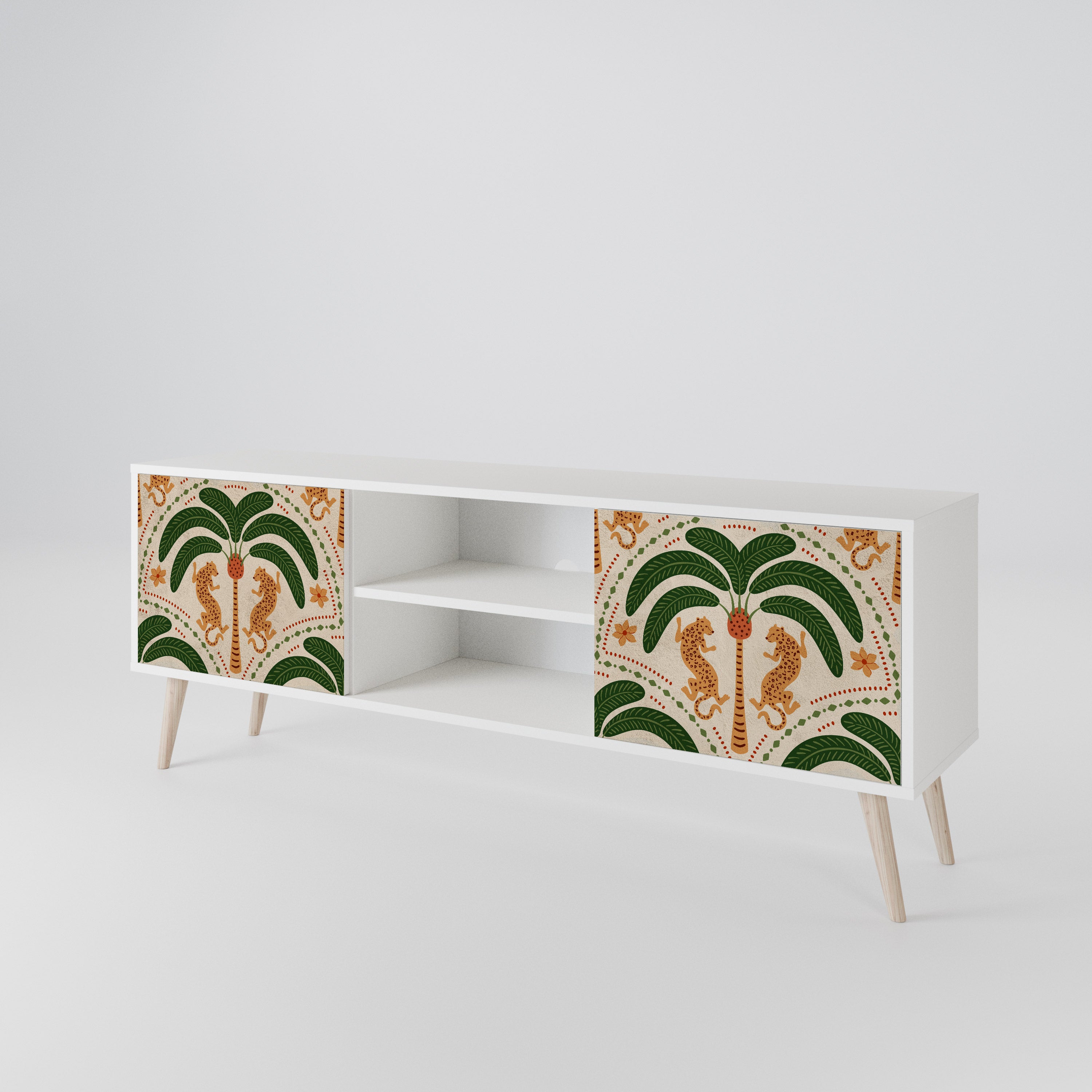 DANCING PREDATORS Mueble de TV de 2 Puertas