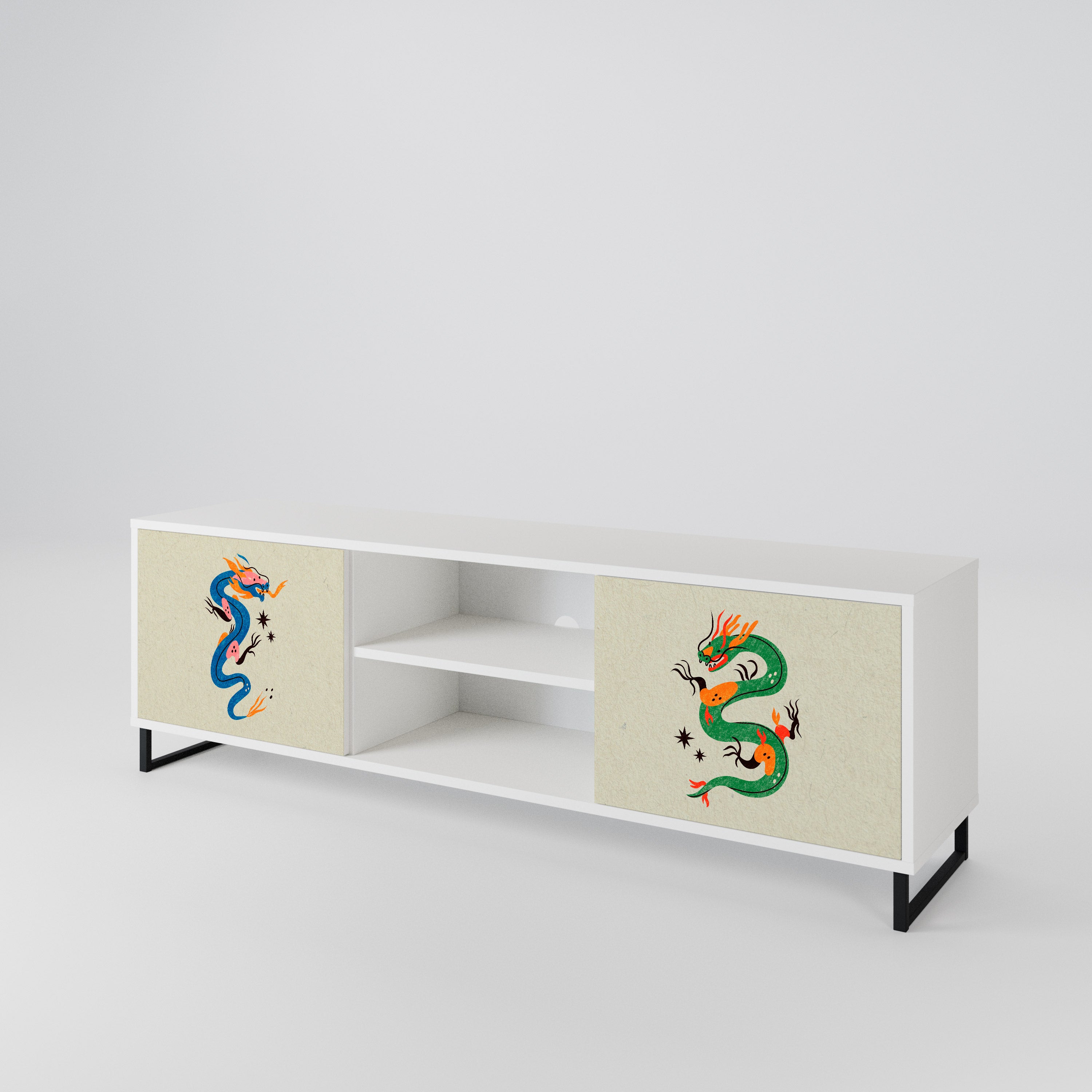 MYTHOLOGICAL CREATURES Mueble de TV de 2 Puertas