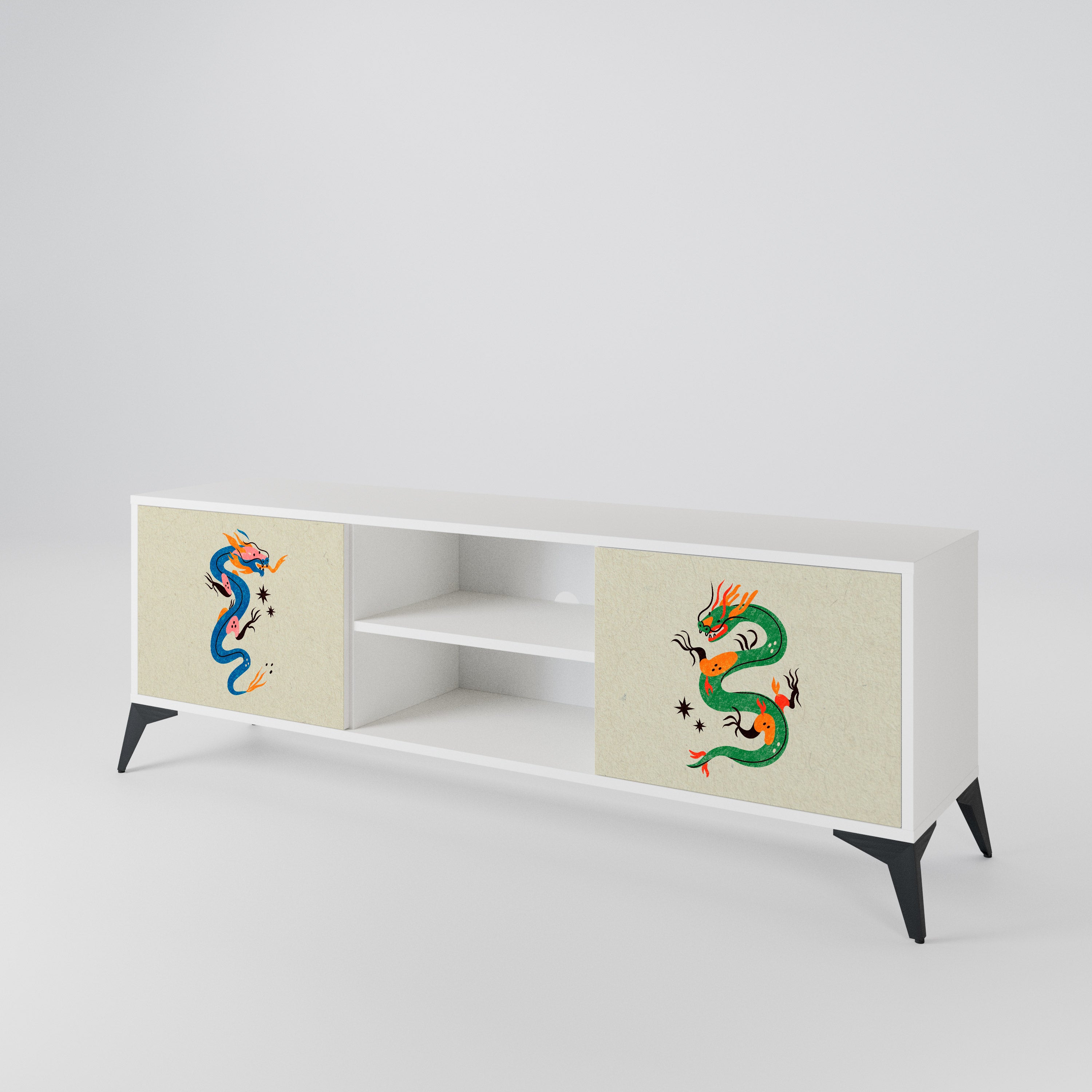 MYTHOLOGICAL CREATURES Mueble de TV de 2 Puertas