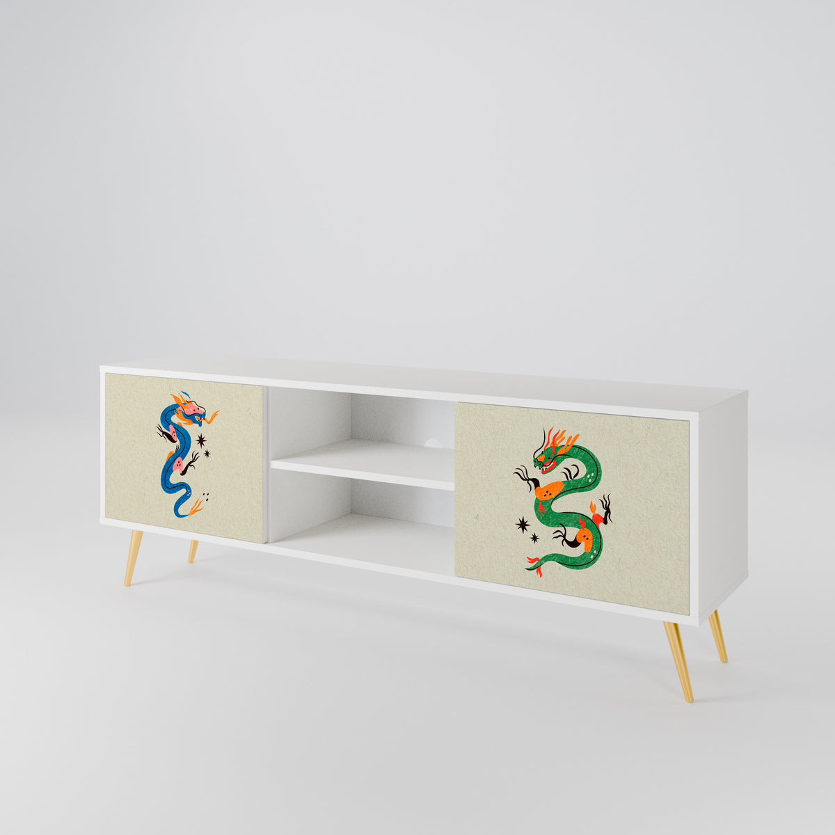 MYTHOLOGICAL CREATURES Mueble de TV de 2 Puertas