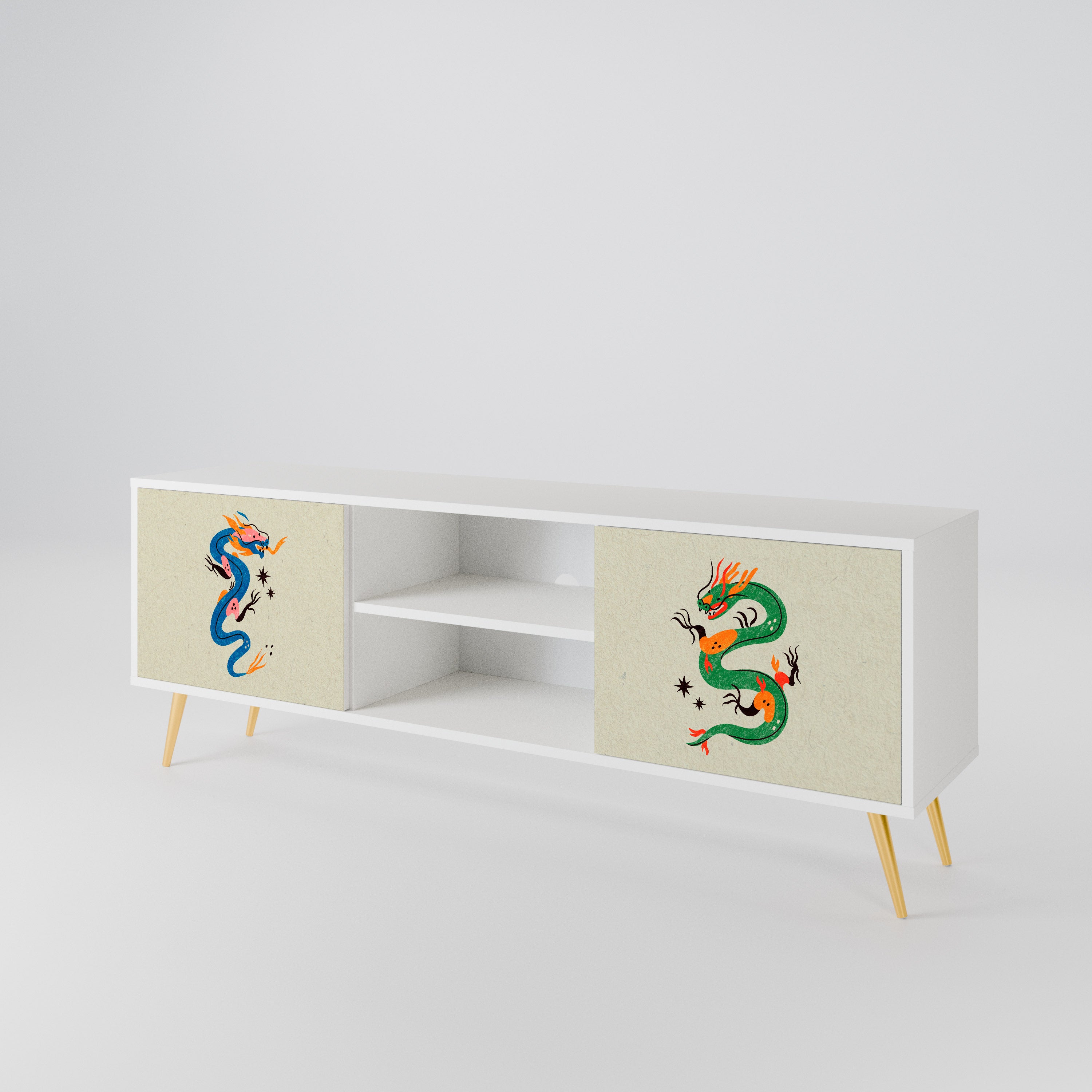 MYTHOLOGICAL CREATURES Mueble de TV de 2 Puertas