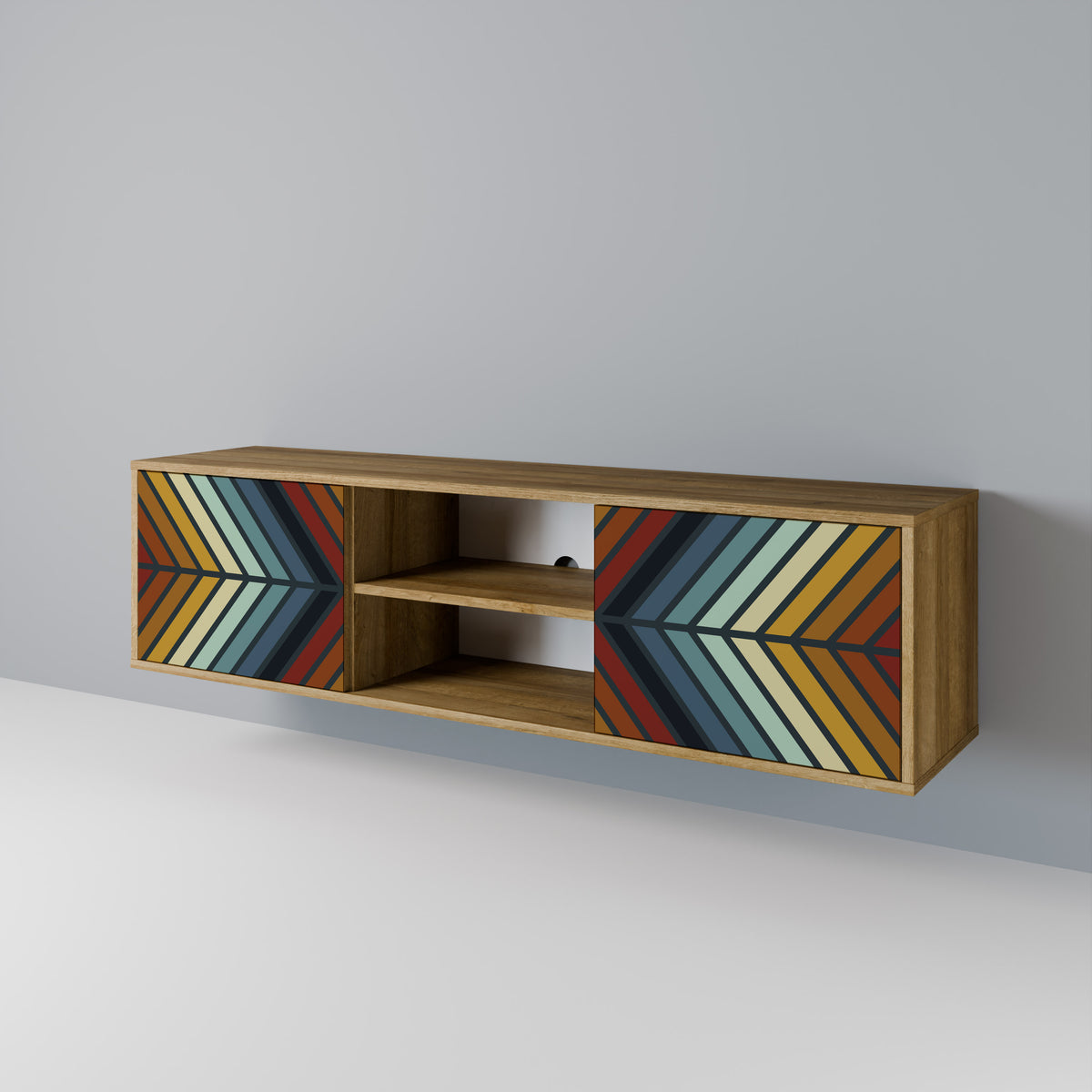 INDIGENOUS ZIGZAG 2-Door TV Cabinet