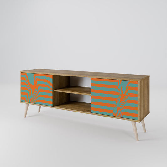 LINE COLLAPSE Mueble de TV de 2 Puertas
