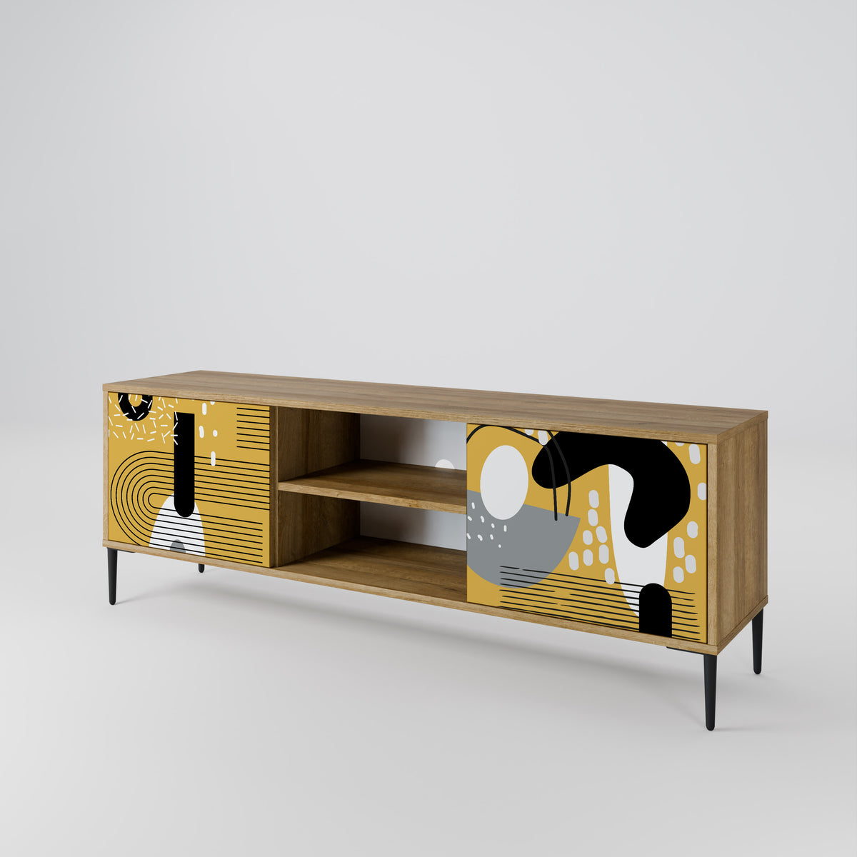 SHAPESHIFT SYMPHONY Mueble de TV de 2 Puertas