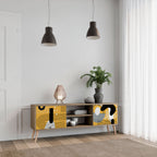 SHAPESHIFT SYMPHONY Mueble de TV de 2 Puertas en Efecto Roble