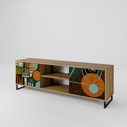 GEODE GLIMMER Mueble de TV de 2 Puertas
