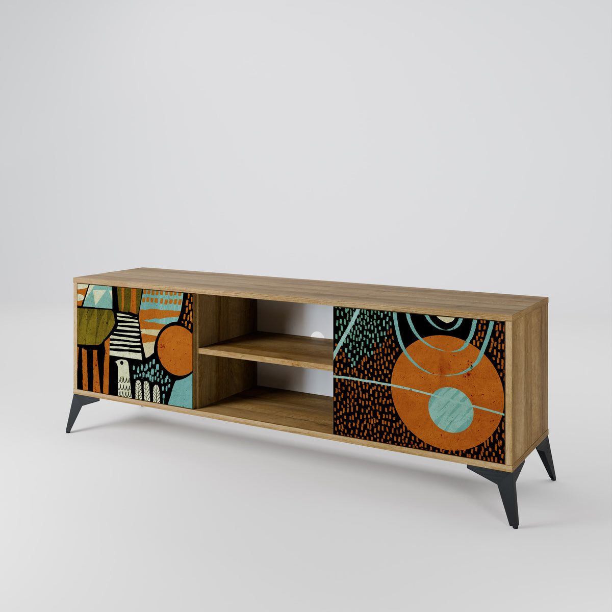 GEODE GLIMMER Mueble de TV de 2 Puertas