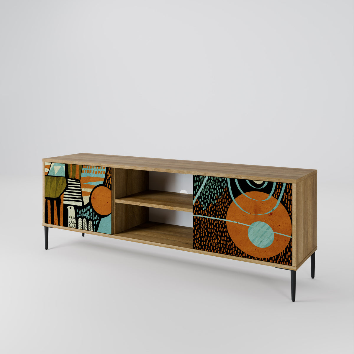 GEODE GLIMMER Mueble de TV de 2 Puertas