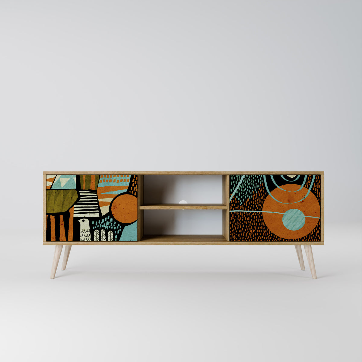 GEODE GLIMMER Mueble de TV de 2 Puertas