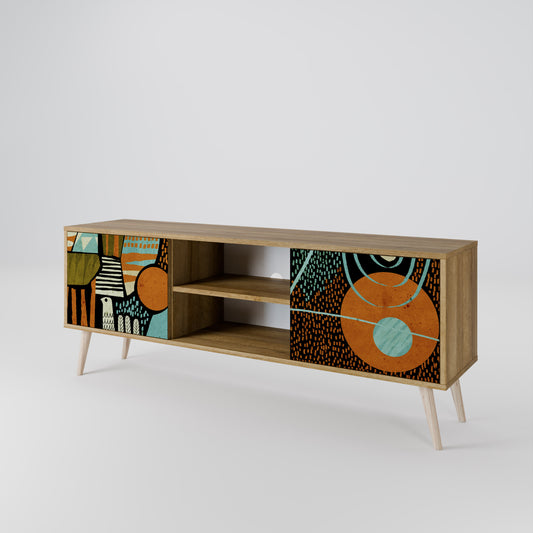 GEODE GLIMMER Mueble de TV de 2 Puertas