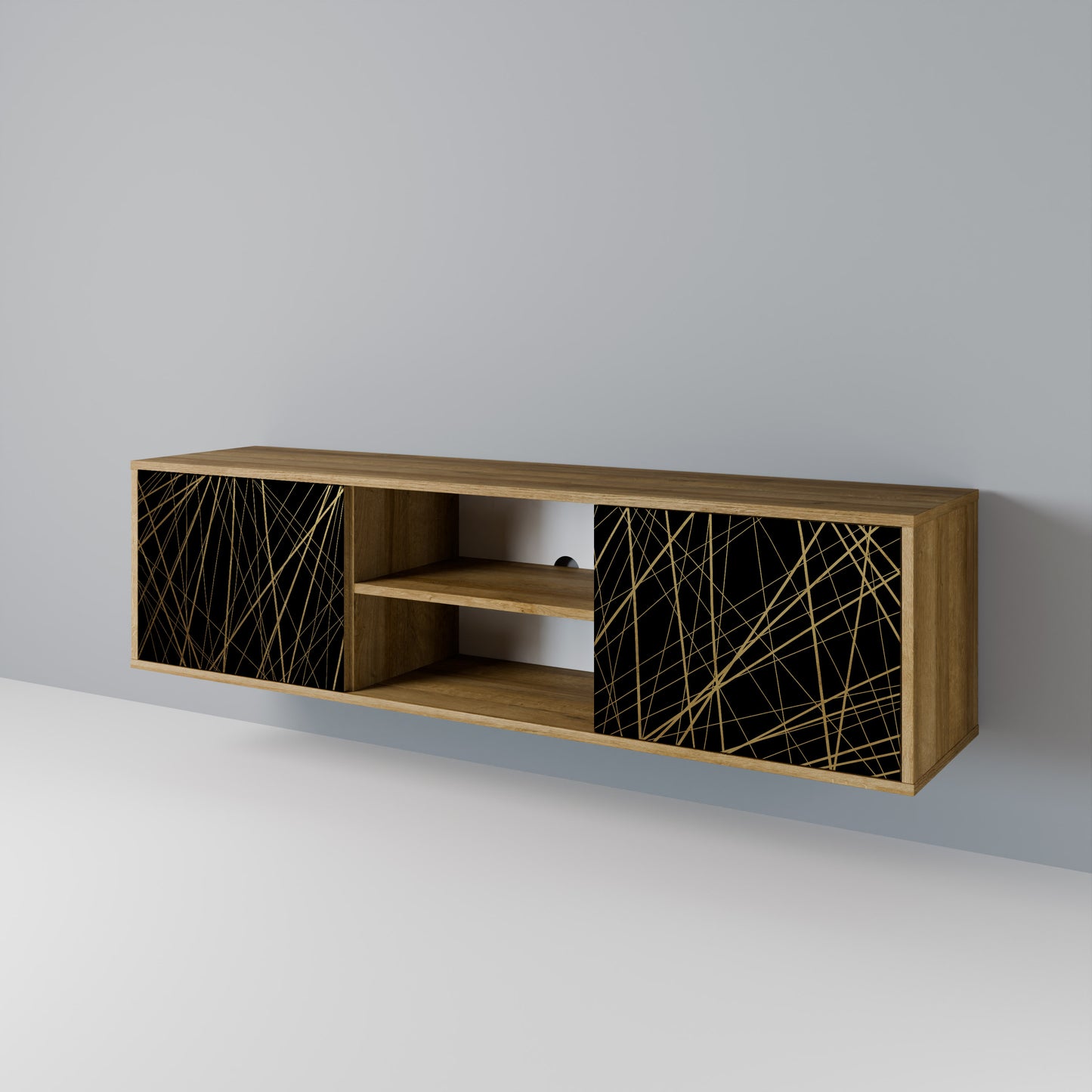 BRIGHT MESH Mueble de TV de 2 Puertas
