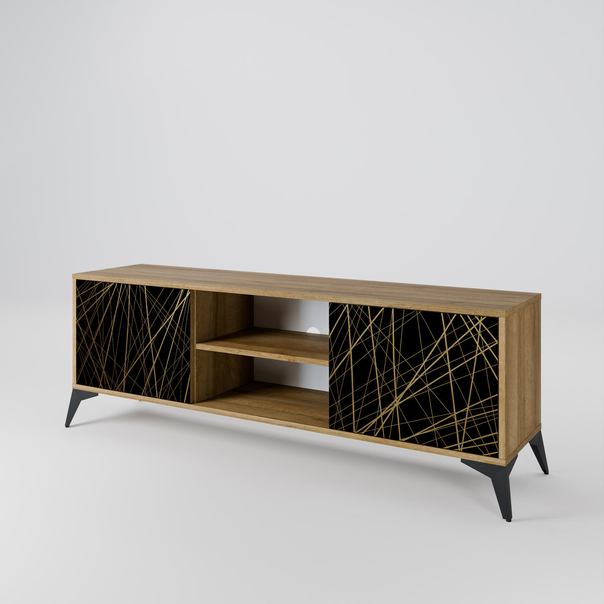 BRIGHT MESH Mueble de TV de 2 Puertas