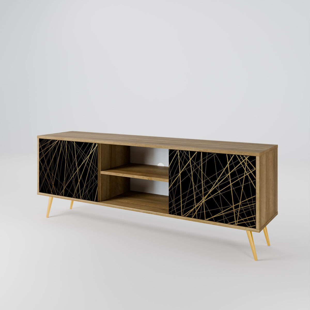 BRIGHT MESH Mueble de TV de 2 Puertas