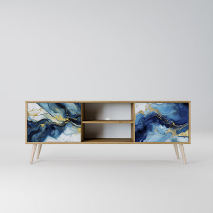 INKY MARBLE Mueble de TV de 2 Puertas