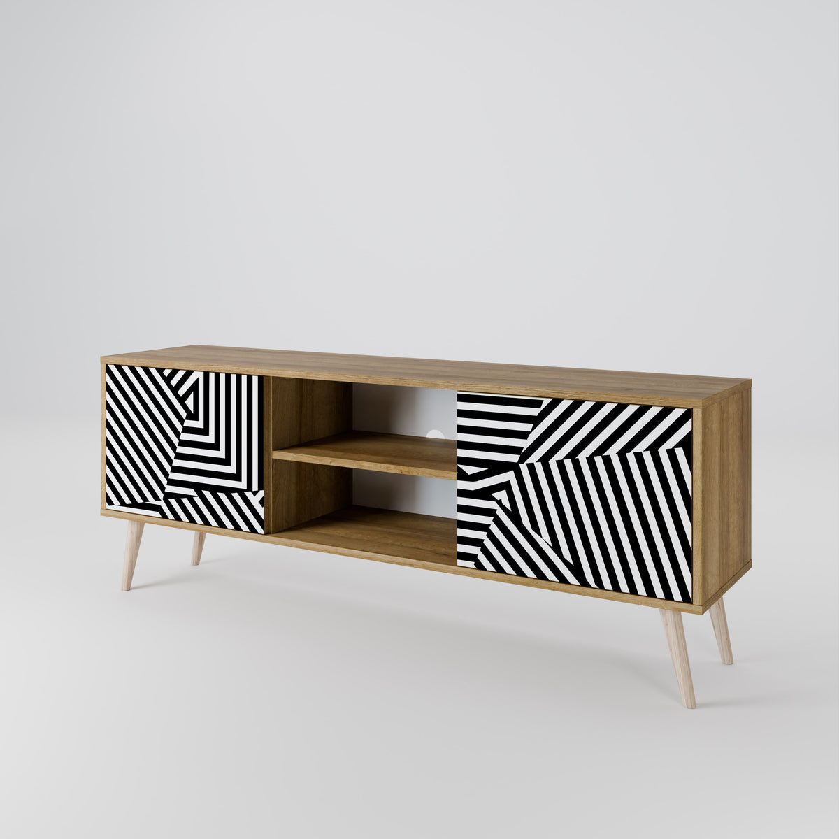 ILLUSIONARY LATTICE Mueble de TV de 2 Puertas