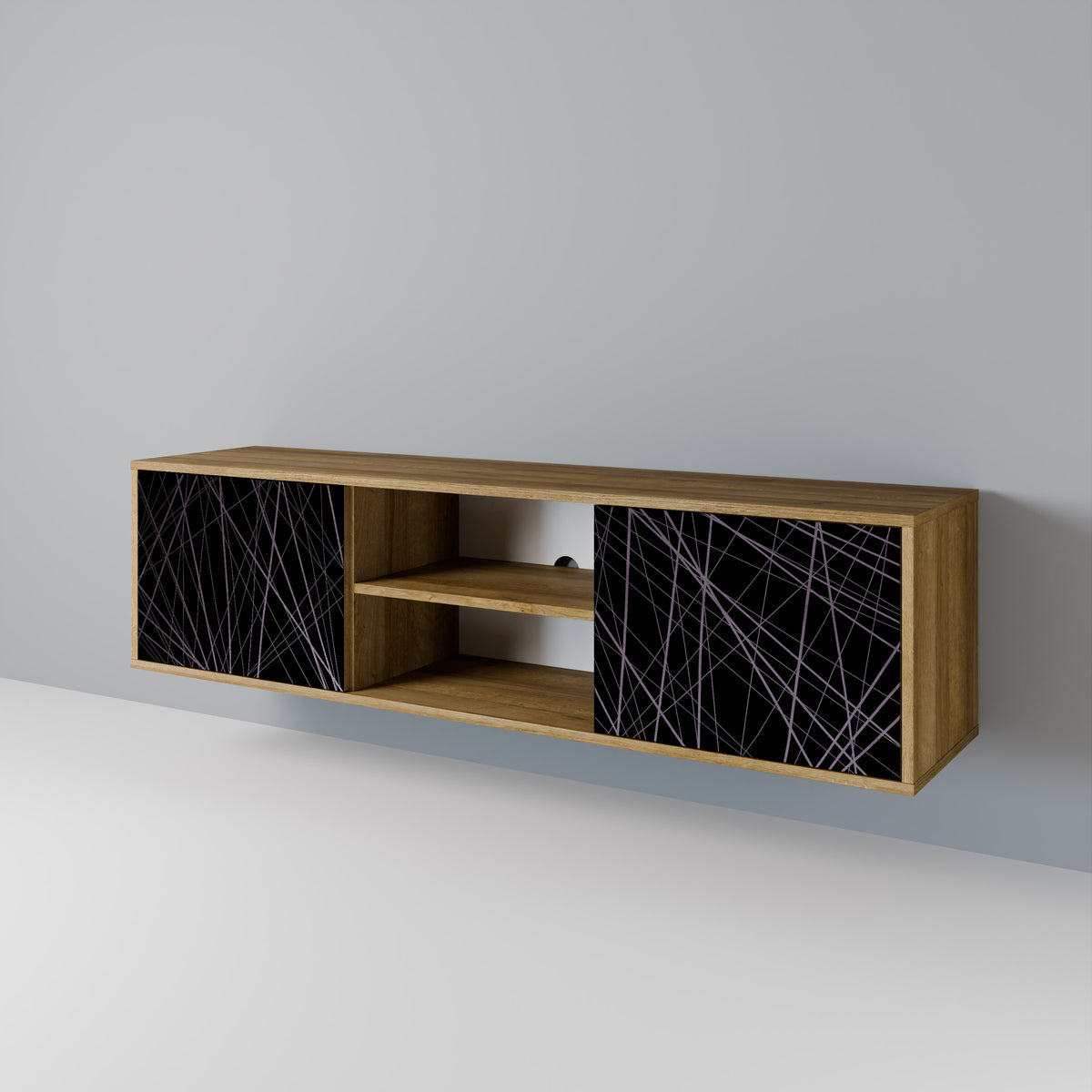 SHIMMER SPIDERGRAM Mueble de TV de 2 Puertas