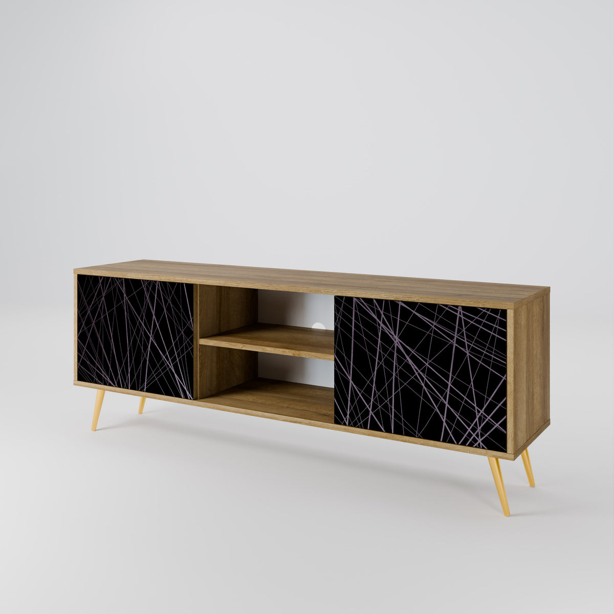 SHIMMER SPIDERGRAM Mueble de TV de 2 Puertas