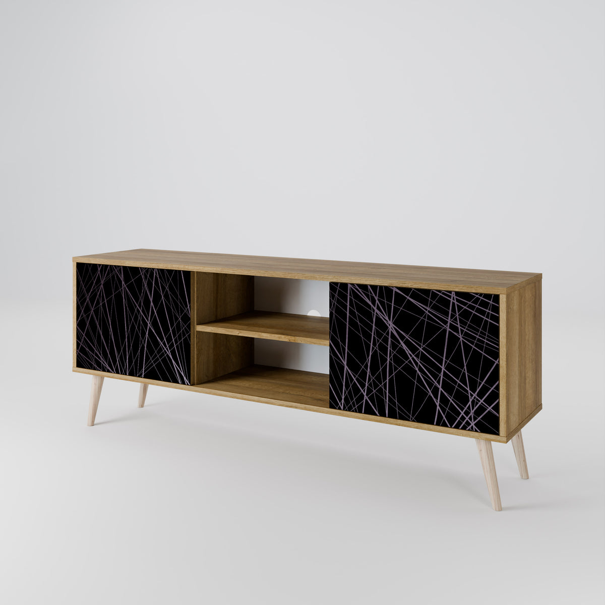 SHIMMER SPIDERGRAM Mueble de TV de 2 Puertas