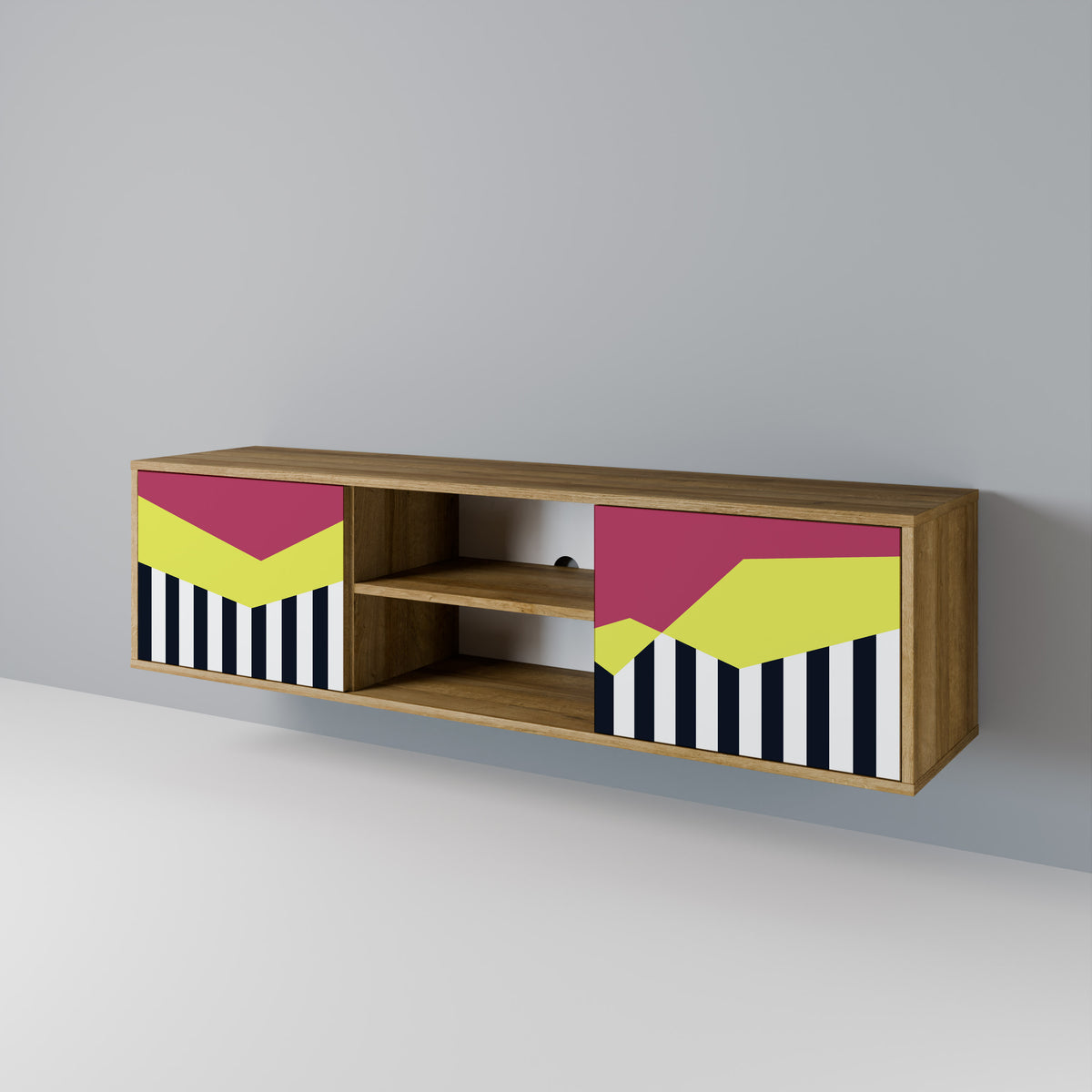 PIANO FANTASY Mueble de TV de 2 Puertas