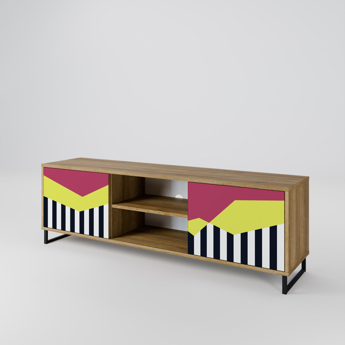 PIANO FANTASY Mueble de TV de 2 Puertas