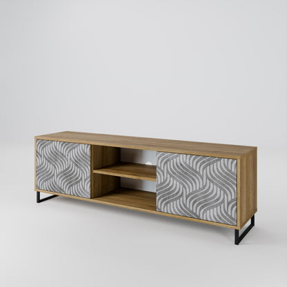 CONCRETE MOVEMENT Mueble de TV de 2 Puertas