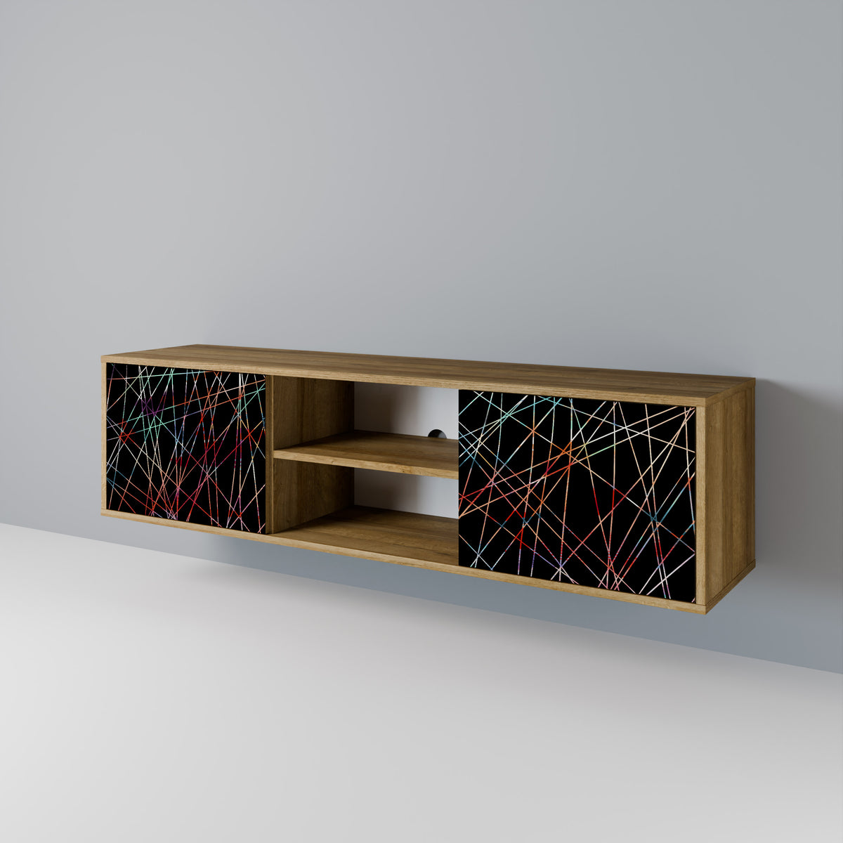 LUMINOUS SNARE Mueble de TV de 2 Puertas
