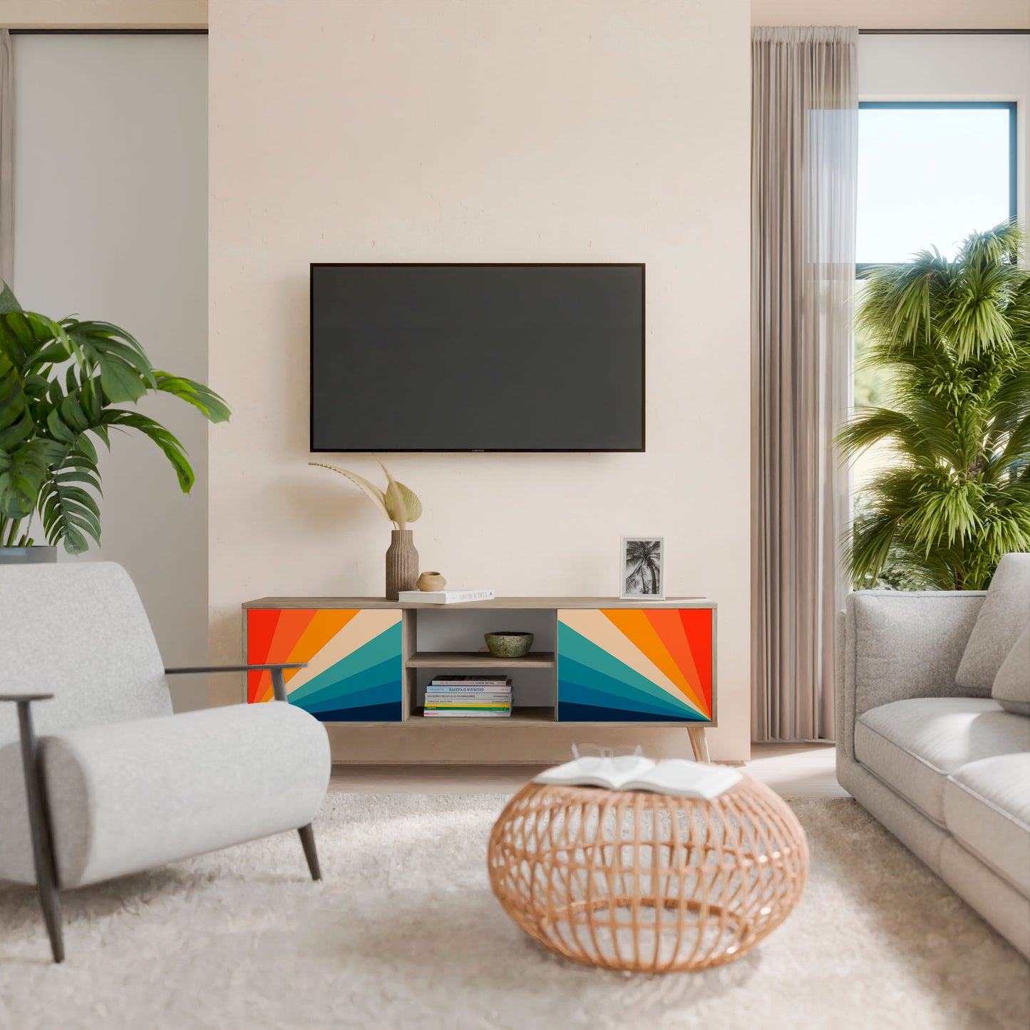 PRISM CONCUSSION Mueble de TV de 2 Puertas