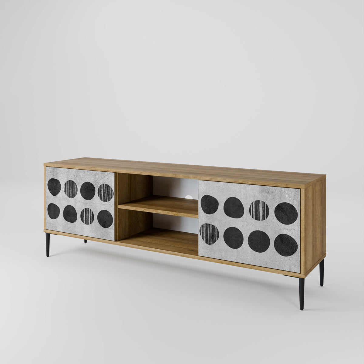 GHOSTLY GRADIENTS Mueble de TV de 2 Puertas