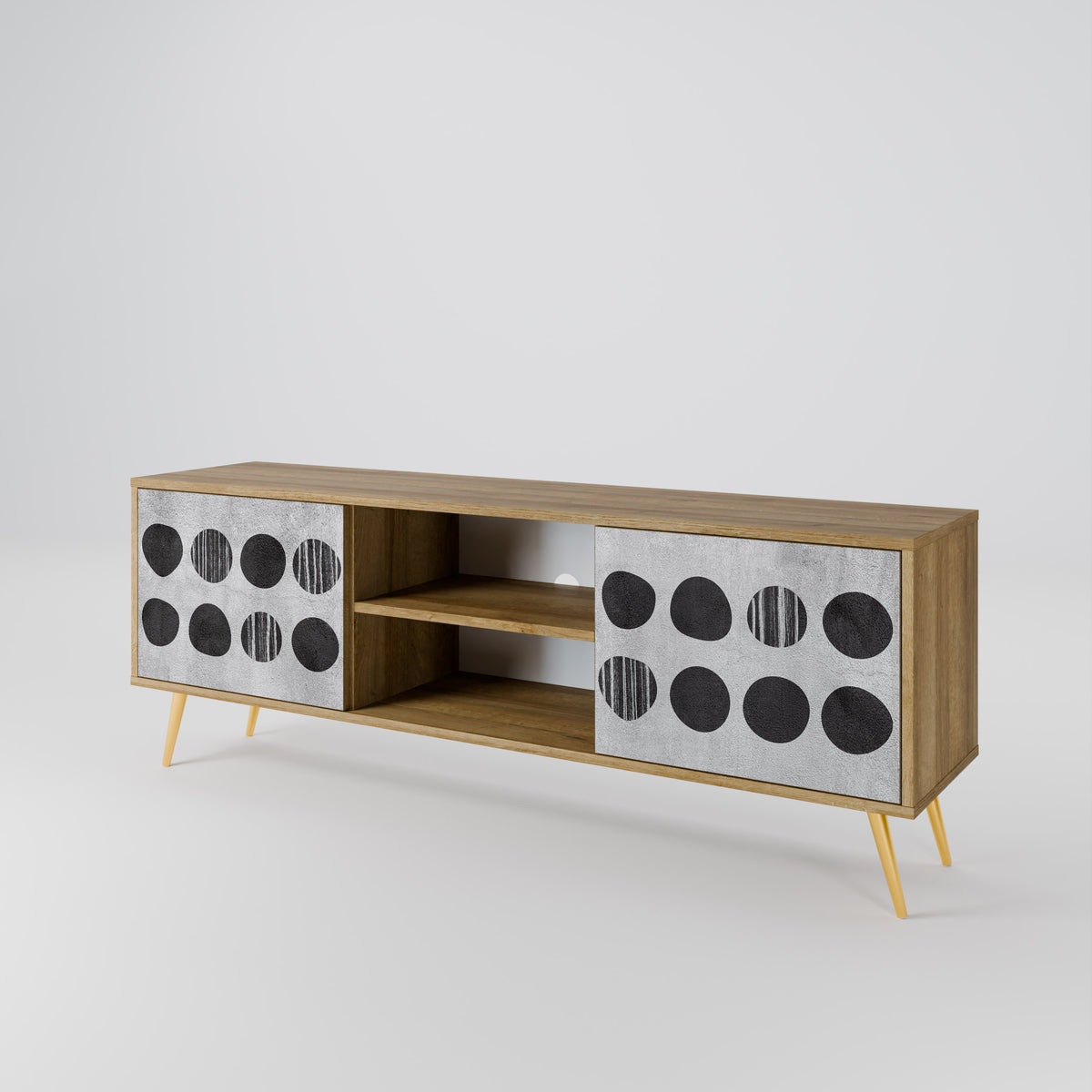 GHOSTLY GRADIENTS Mueble de TV de 2 Puertas