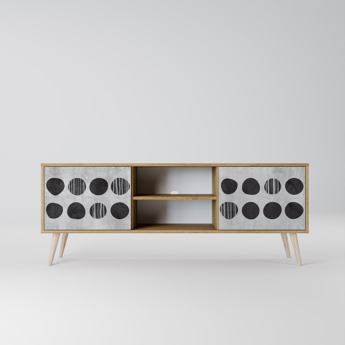 GHOSTLY GRADIENTS Mueble de TV de 2 Puertas