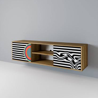 SPECTRA SHOWCASE Mueble de TV de 2 Puertas