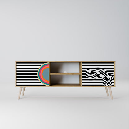 SPECTRA SHOWCASE Mueble de TV de 2 Puertas