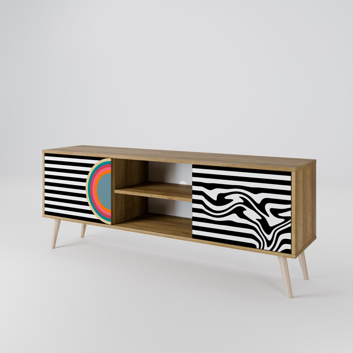 SPECTRA SHOWCASE Mueble de TV de 2 Puertas
