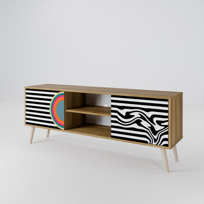 SPECTRA SHOWCASE Mueble de TV de 2 Puertas