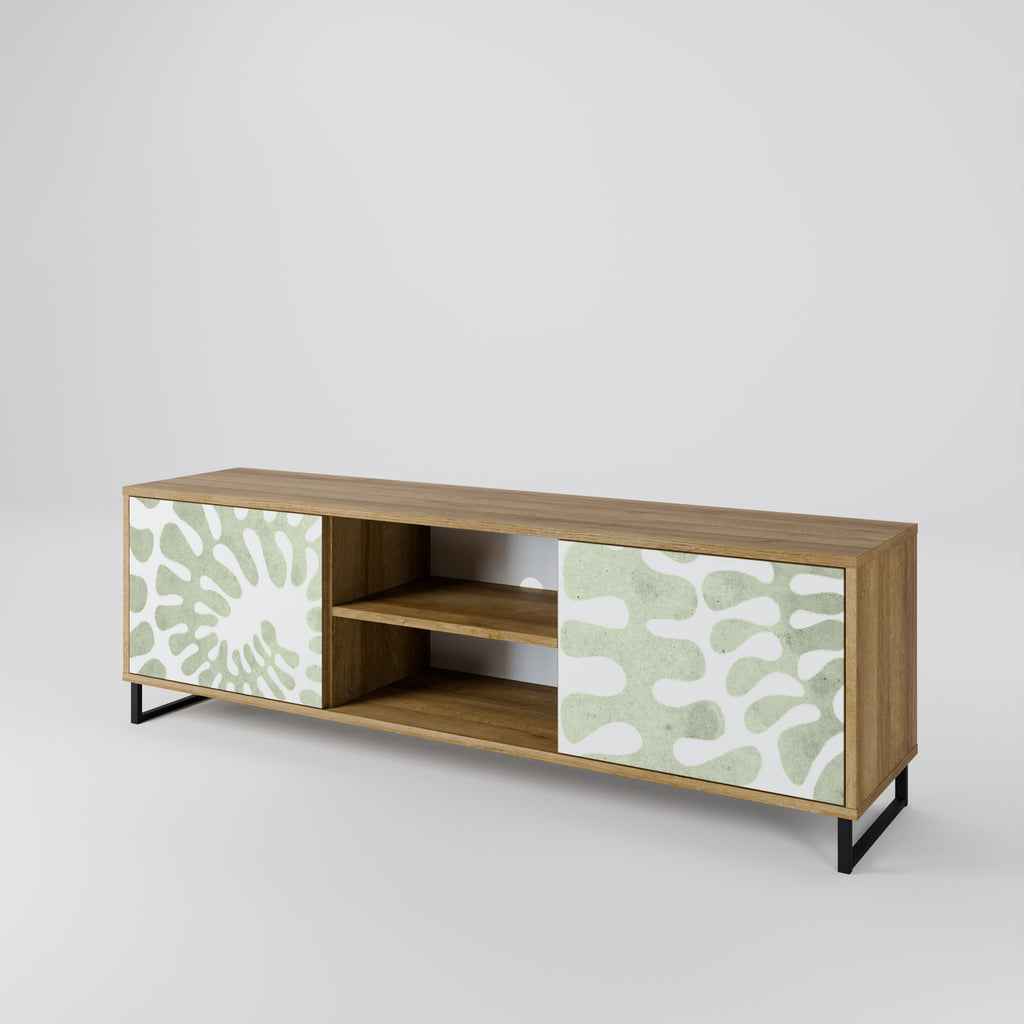 Mueble de TV de 2 puertas HELIX DANCE con efecto roble