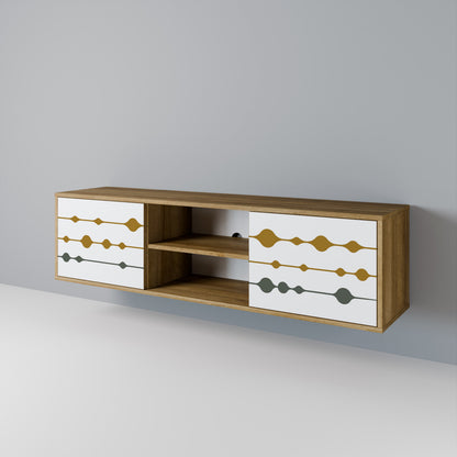 VIVID TONE Mueble de TV de 2 Puertas