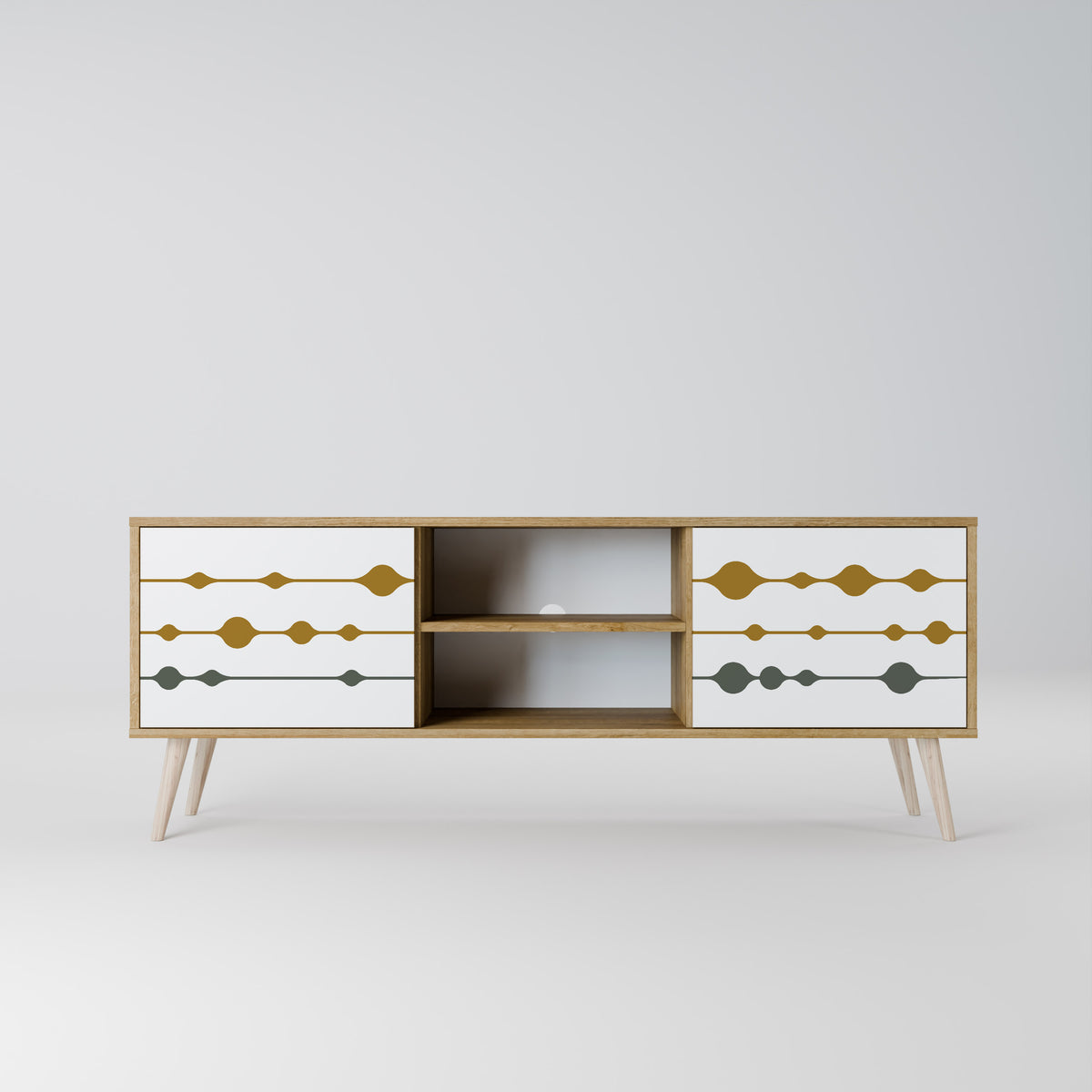 VIVID TONE Mueble de TV de 2 Puertas