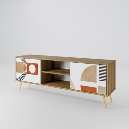 CIRCLE RHYTM Mueble de TV de 2 Puertas