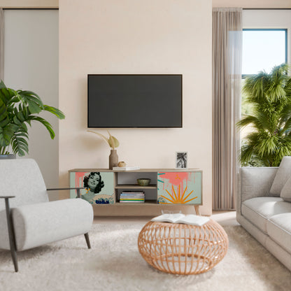 KANAGAWA BEAUTY Mueble de TV de 2 Puertas
