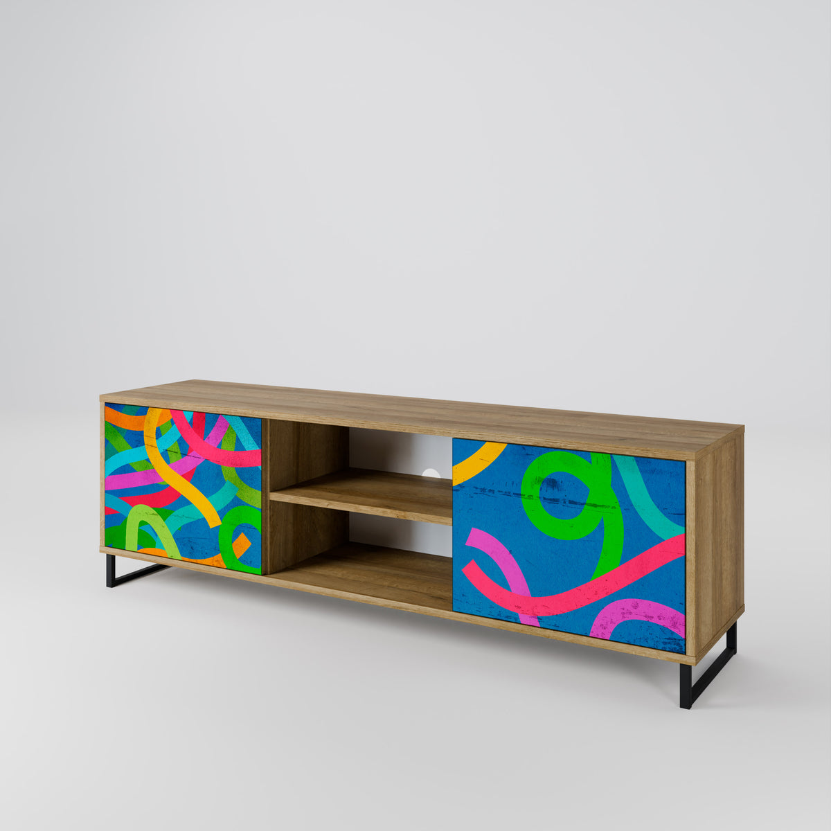 STREAMER TANGLE Mueble de TV de 2 Puertas