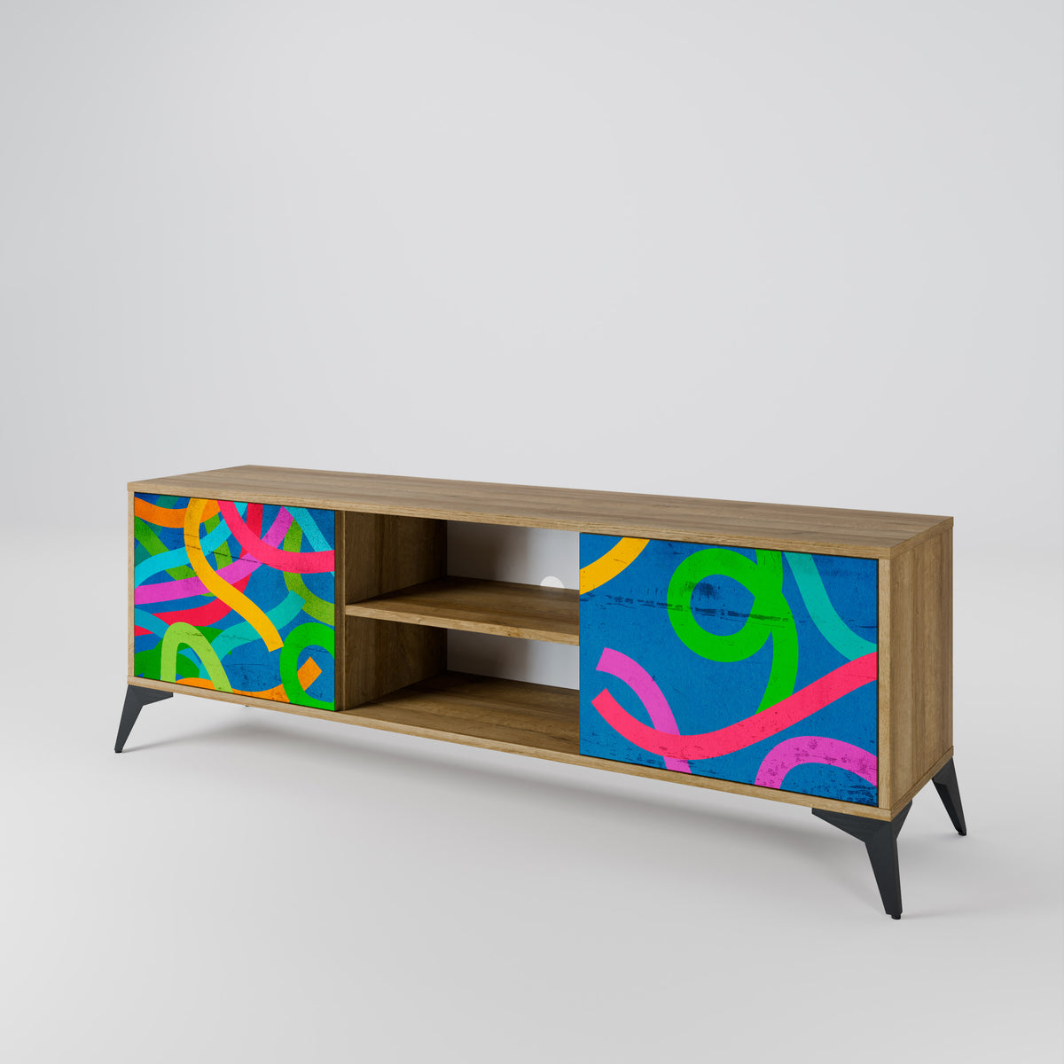 STREAMER TANGLE Mueble de TV de 2 Puertas