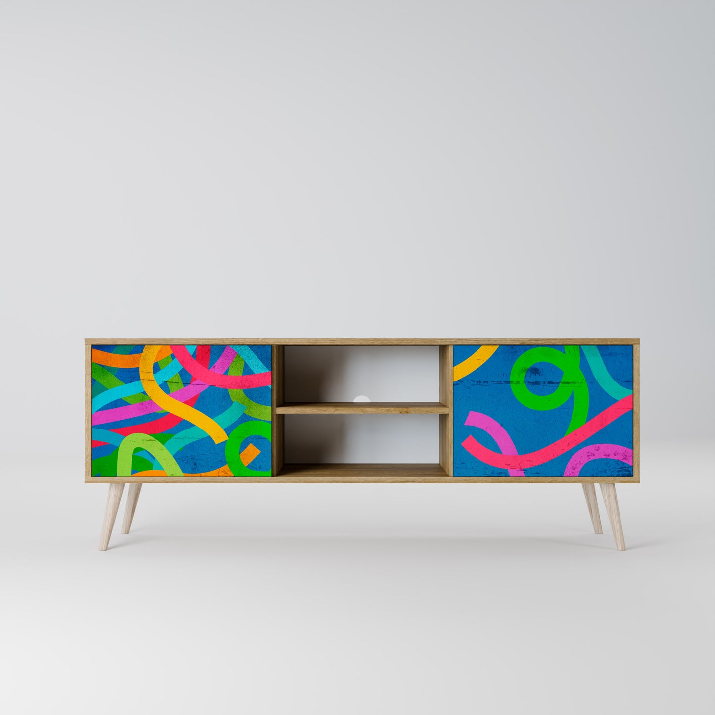 STREAMER TANGLE Mueble de TV de 2 Puertas