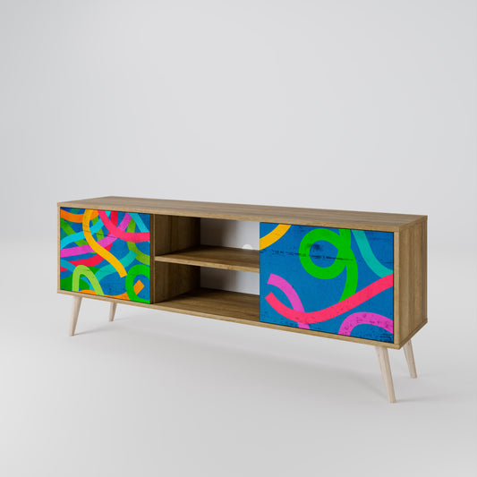 STREAMER TANGLE Mueble de TV de 2 Puertas