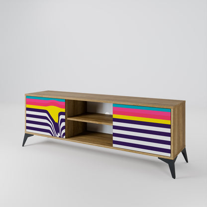 TONE COLLAPSE Mueble de TV de 2 Puertas