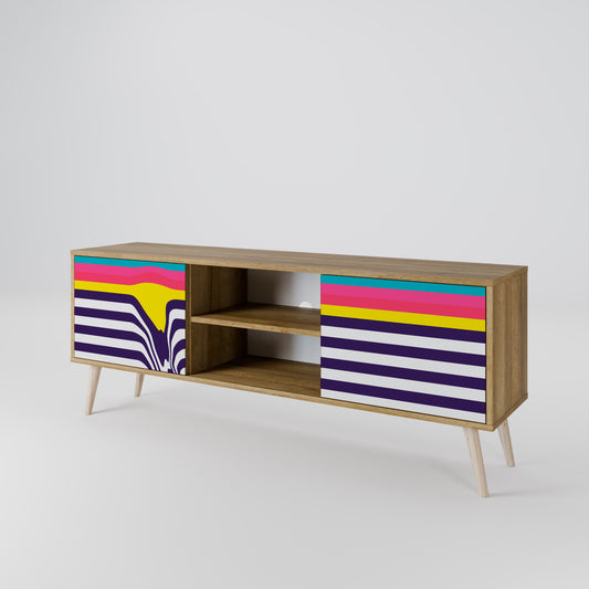 TONE COLLAPSE Mueble de TV de 2 Puertas