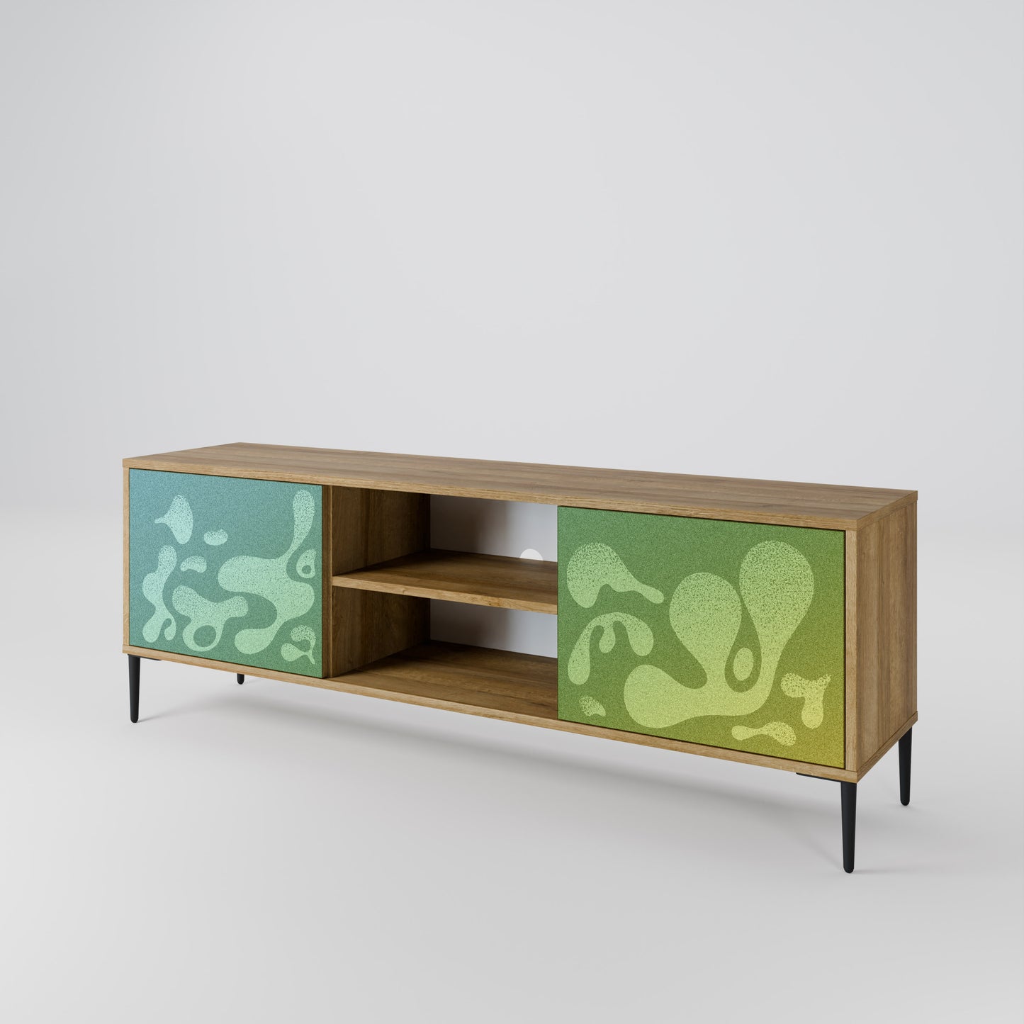 IRREGULAR BLUE Mueble de TV de 2 Puertas