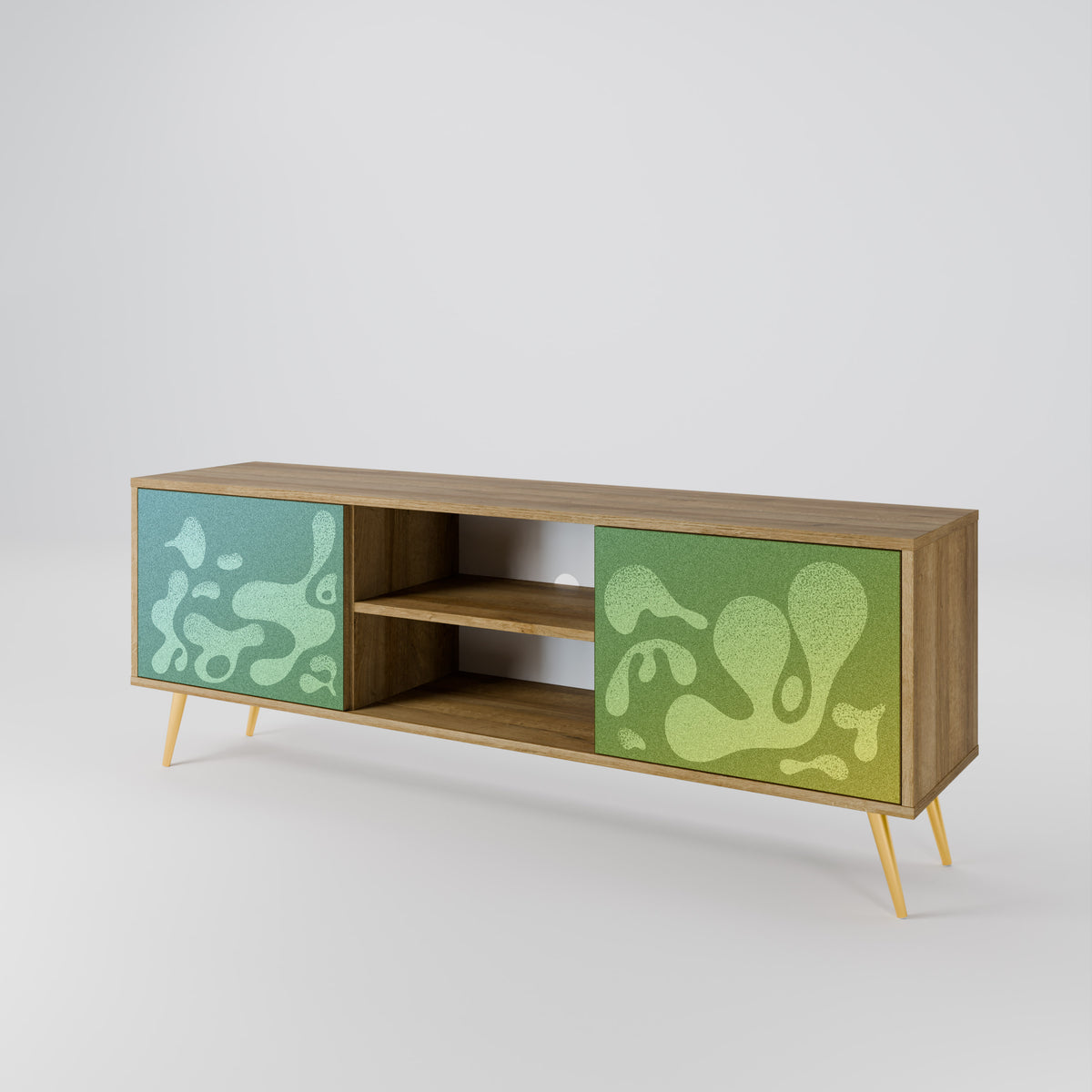 IRREGULAR BLUE Mueble de TV de 2 Puertas
