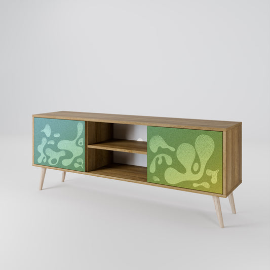 IRREGULAR BLUE Mueble de TV de 2 Puertas