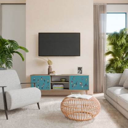 COLLECTIVE STREAM Mueble de TV de 2 Puertas